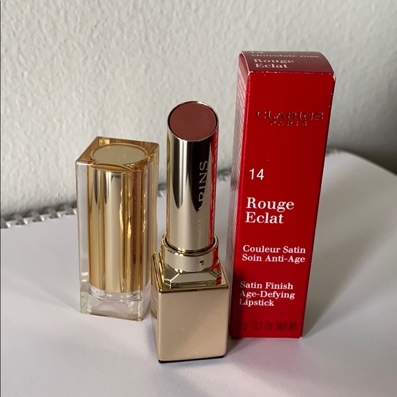Clarins Rouge Eclat Lipstick 14 Chocolate Rose - Picture 1 of 1
